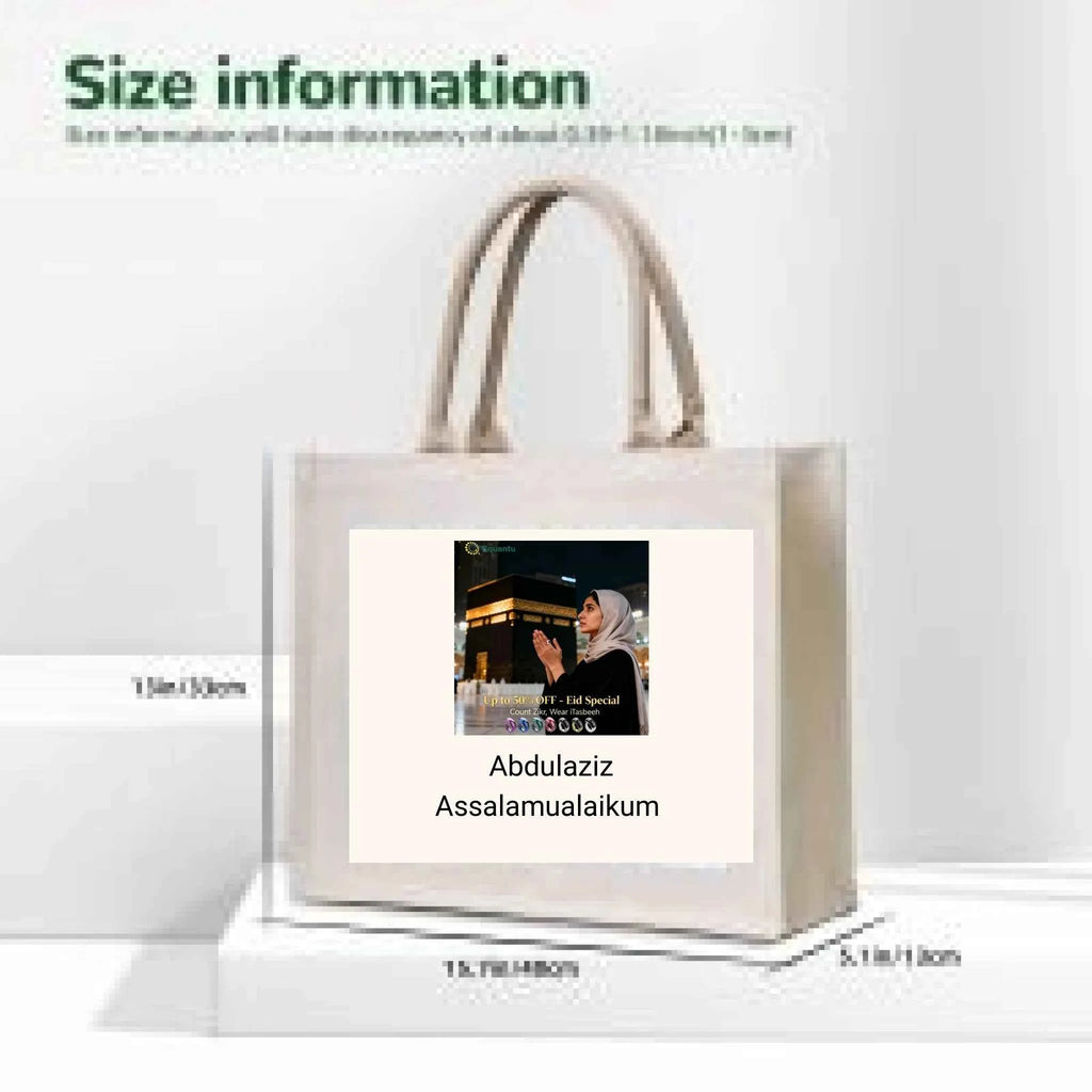 3D Canvas Tote Bag - Heat Transfer Print